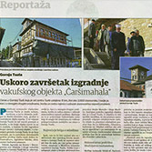 Uskoro završetak izgradnje vakufskog objekta